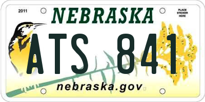 NE license plate ATS841