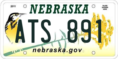 NE license plate ATS891
