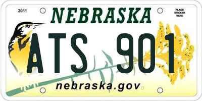 NE license plate ATS901