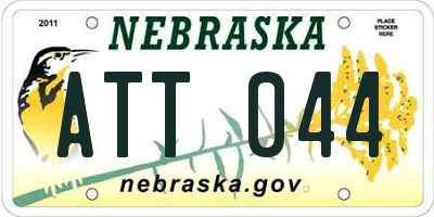 NE license plate ATT044