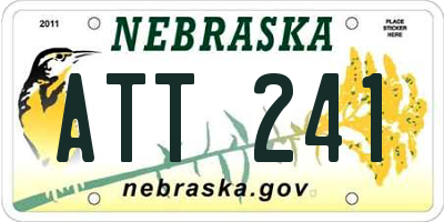 NE license plate ATT241