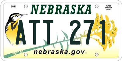 NE license plate ATT271