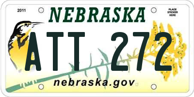 NE license plate ATT272