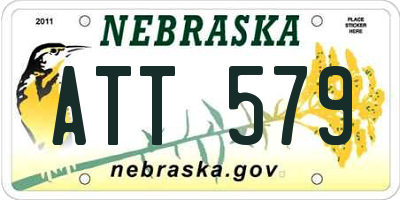 NE license plate ATT579