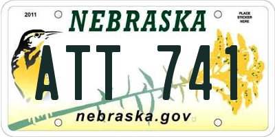 NE license plate ATT741