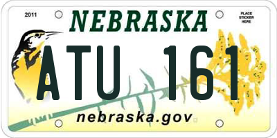 NE license plate ATU161