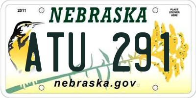 NE license plate ATU291