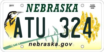 NE license plate ATU324