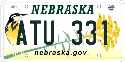 NE license plate ATU331