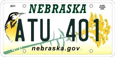 NE license plate ATU401