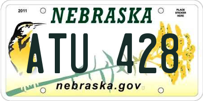 NE license plate ATU428