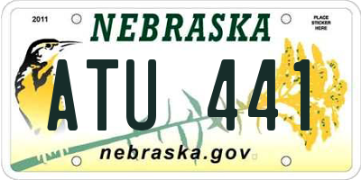 NE license plate ATU441