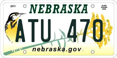 NE license plate ATU470