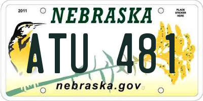 NE license plate ATU481