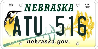 NE license plate ATU516