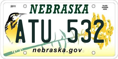 NE license plate ATU532