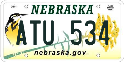 NE license plate ATU534