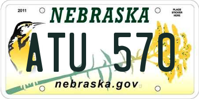 NE license plate ATU570