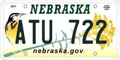 NE license plate ATU722