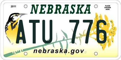 NE license plate ATU776