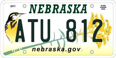 NE license plate ATU812