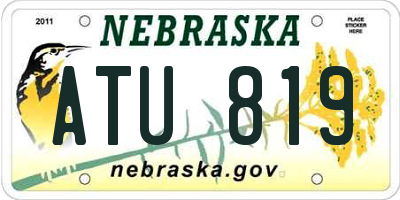NE license plate ATU819