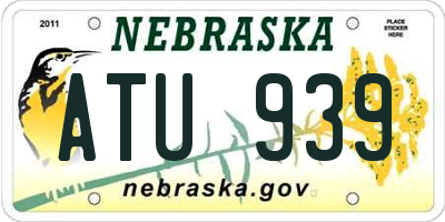 NE license plate ATU939