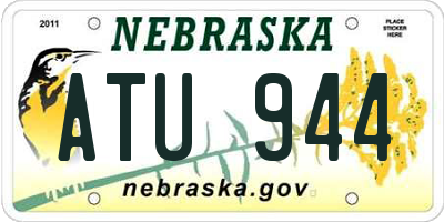 NE license plate ATU944