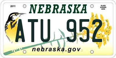 NE license plate ATU952