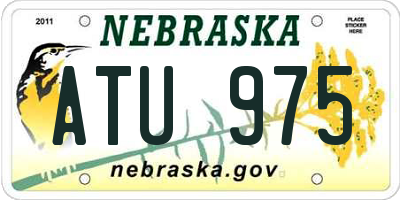 NE license plate ATU975