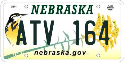 NE license plate ATV164