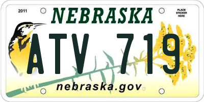 NE license plate ATV719