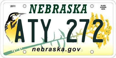 NE license plate ATY272