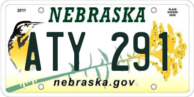NE license plate ATY291