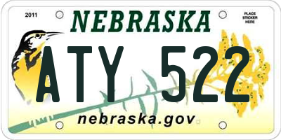 NE license plate ATY522