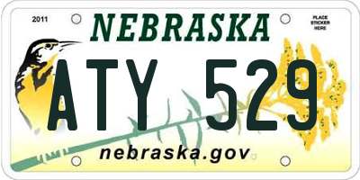 NE license plate ATY529