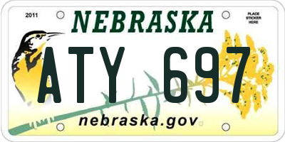 NE license plate ATY697