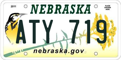 NE license plate ATY719