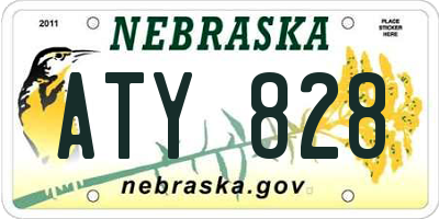 NE license plate ATY828