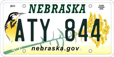 NE license plate ATY844