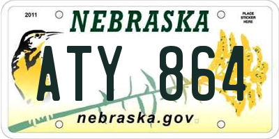 NE license plate ATY864