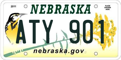 NE license plate ATY901