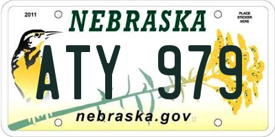 NE license plate ATY979