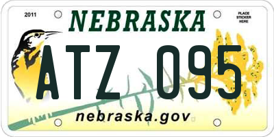 NE license plate ATZ095