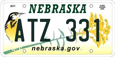 NE license plate ATZ331