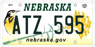 NE license plate ATZ595
