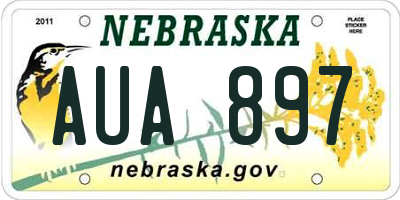 NE license plate AUA897