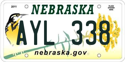 NE license plate AYL338