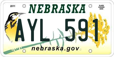 NE license plate AYL591