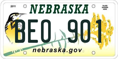 NE license plate BEO901